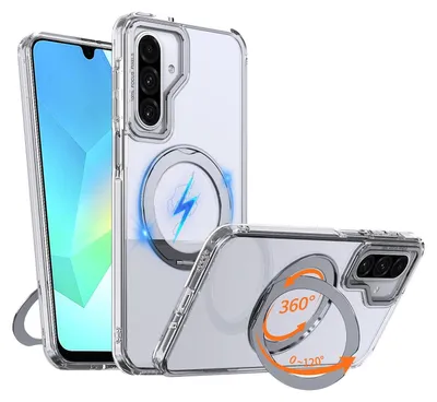 Obrázok produktu pre Pre Samsung Galaxy A17 5G / 4G Kalebol MagSafe Metal Ring Cover Transparent