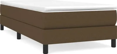 Produktbild von vidaXL Boxspringbettgestell Dunkelbraun 90x200 cm Stoff