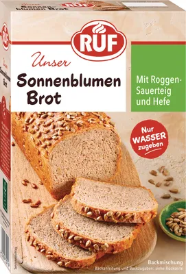 Produktbild von RUF Sonnenblumen Brot Backmischung
