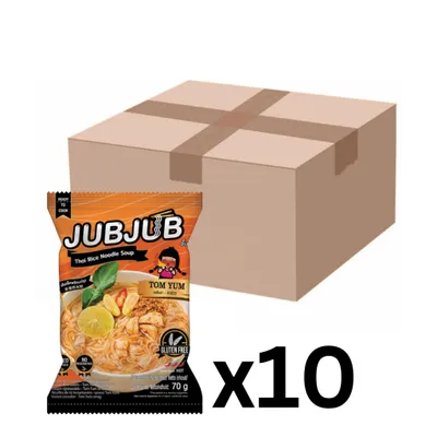 Produktbild von 10er-Pack JUB JUB Instant Reisnudeln Thai Tom Yum 70g