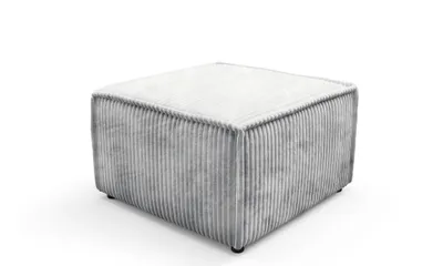 Produktbild von Masseno Sitzhocker TESSO Modern Polsterhocker Wohnzimmer Hocker Sitzpuff Fußhocker Grau