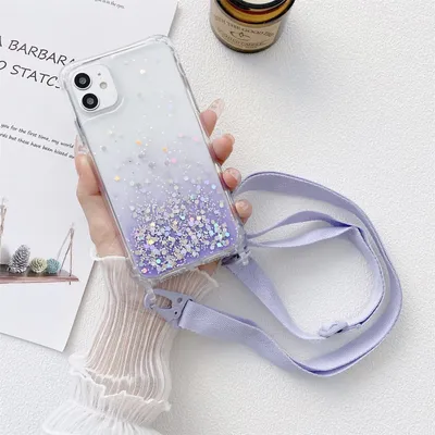 Produktbild von Mobigear Lanyard iPhone 13 Pro Max Flexibles TPU Handykette - Lila
