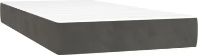 Image de Matelas de lit à ressorts ensachés fermeté moyenne 90x220x20 cm velours