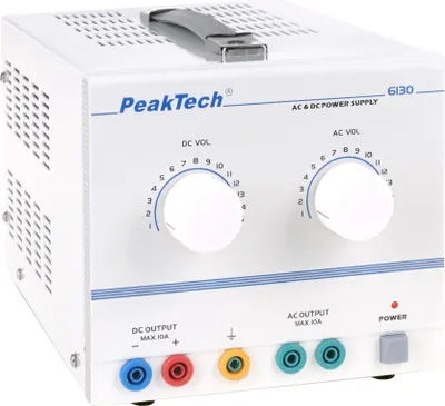 Zdjęcie produktu dla PeakTech P 6130 - Labornetzgerät AC/DC ~ 1 - 15 V / 10 A