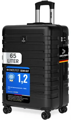 Produktbild von DEUBA TRAVEL Hartschalenkoffer, 67x45x27 cm, 65 Liter, Schwarz