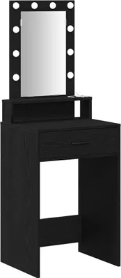 Obrázok produktu pre vidaXL Toaletný stolík so zrkadlom čierny 50 x 41 x 140 cm materiál na báze dreva