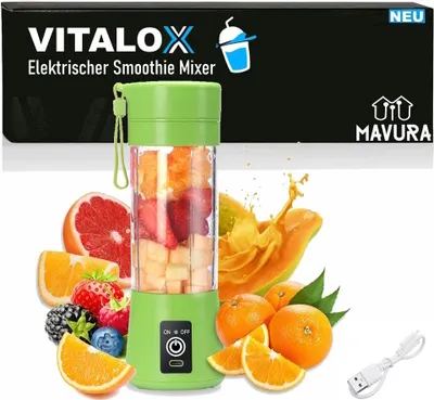 Produktbild von VITALOX Elektrischer Smoothie Maker Standmixer Mini Mixer Blender Shaker m. Akku