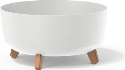 Zdjęcie produktu dla Doniczka na nóżkach biała Gracia Low DGRL400L-S449