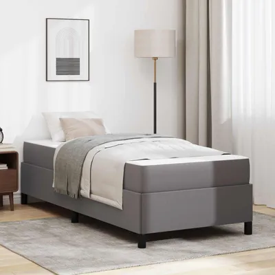 Immagine prodotto di vidaXL Struttura letto con materasso grigio 80 x 200 cm in tessuto