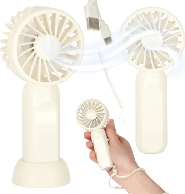 Obrázok produktu pre Stolný ventilátor mini ručný ventilátor prenosný USB 13,8 cm