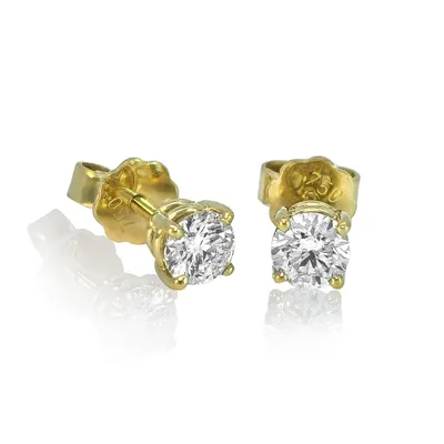 Produktbild von Brillant Diamant Ohrstecker Paar 750/- Gelbgold 18 Karat Gold 0,80 ct G/VS1