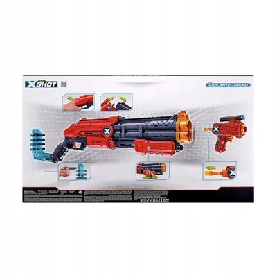 Produktbild von X-Shot Set Vigilante X2 Launcher + Micro X2 Pistole + 24 Pfeile