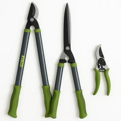 Image de Kinzo GartenSet de sécateurs - Set combiné de sécateurs - 3 pièces - sécateur - élagueur - taille-haie
