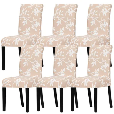 Image de Housses stretch lavables pour chaises de salle à manger (lot de 6)