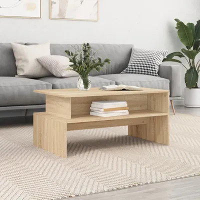 Produktbild von vidaXL Couchtisch Sonoma Eiche 90x55x42,5 cm Holzwerkstoff - Couchtisch - Couchtische - Couchtisch Niedrig - Tisch