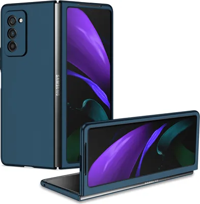 Immagine prodotto di Samsung Z Fold2 5G Custodia, Custodia rigida in PC antigraffio per Samsung Galaxy Z Fold 2 5G Blu Scuro