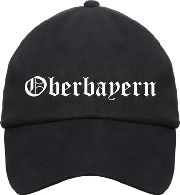 Produktbild von Oberbayern Cappy - Altdeutsch bedruckt - Schirmmütze Cap Einheitsgröße Schwarz