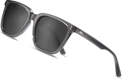 Image de CARFIA Lunettes de soleil hommes Polarisées Protection UV400 Monture acétate