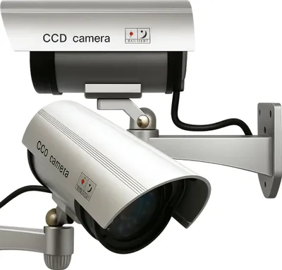 Zdjęcie produktu dla Kamera Atrapa Ir Led Monitoring Kamera Zewnętrzna Ścienna Z Diodą Migająca Srebrny