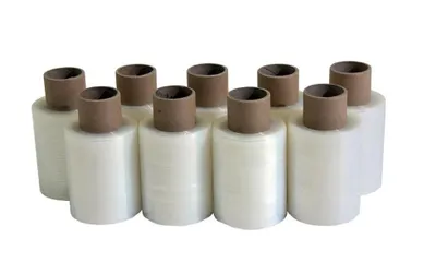 Produktbild von 3 Rolle Stretchfolie mini 100mm 150 Meter transparent 20my
