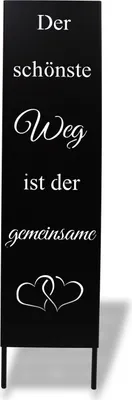 Produktbild von Gartenstecker Dekoschild Metall Spruchtafel schwarz Garten Deko Hochzeit