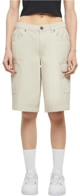 Image de Urban Classics Ladies Coton Cargo Bermuda Softseagrass Shorts - 28