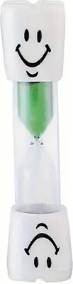 Produktbild von Grüne Sanduhr zum Zähneputzen für Kinder, Timer 3 Minuten