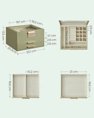 Zdjęcie produktu dla Pudełko na zegarki 20 x 23 x 13 cm, 3D, czarne