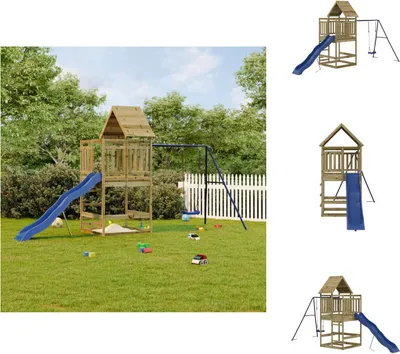 Produktbild von vidaXL Spielturm Imprägniertes Kiefernholz -  Schaukeln & Spieltürme