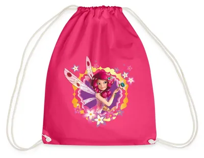 Produktbild von Spreadshirt Mia and Me Blumen Und Die Elfe Mia Turnbeutel, One size, Fuchsia