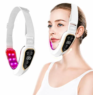 Produktbild von INF V-Gesichtsstraffungs-Massagegerät mit 12 Stufen & LED-Lichttherapie Weiß