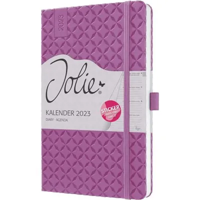 Produktbild von Wochenkalender Jolie 2023 ca. A5 Hardcover 1 Woche/2 Seiten pink purple