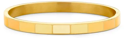 Produktbild von CO88 Collection 8CB-91197 Stahlarmband mit Emaille – Gelbtöne – 6 mm – 58 x 49 mm – Stahl – Goldfarben