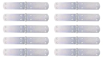 Produktbild von Alberts 845681 Kistenband, mit vernietetem Stift, galvanisch verzinkt, dickschichtpassiviert, 250 x 35 mm, 10er Set