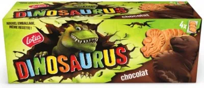Produktbild von Dinosaurus Dunkle Schokolade  225g - LOTUS