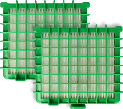 Produktbild von vhbw 2 Staubsaugerfilter kompatibel mit Rowenta RO4323FA411, RO4323IA410, RO4323R1410, RO4323R1411, RO434101410 Staubsauger - HEPA-Filter Grün Weiß