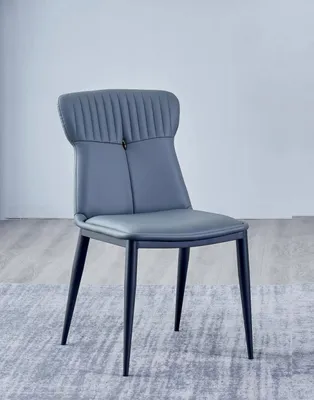 Immagine prodotto di Seduta in Pelle finta sala da pranzo di design sedia blu sedie imbottite 1 posto