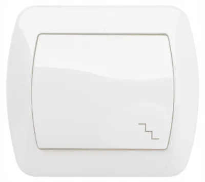 Produktbild von Kontakt-Simon AW6/11, Kunststoff, Weiß, IP20, 250 V, 10 A, 90 mm