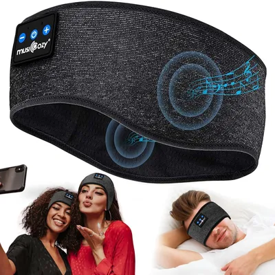 Produktbild von Schlafkopfhörer Bluetooth Atmungsaktiv für Seitenschläfer Verbesserte Schlafkopfhörer Bluetooth Ebenholz