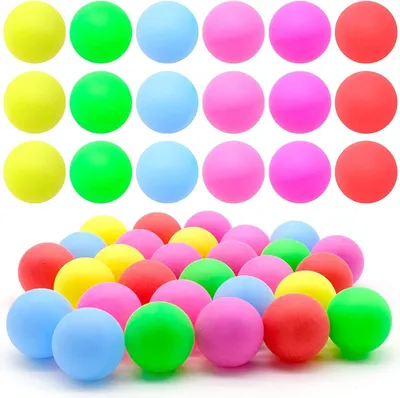 Obrázok produktu pre Pingpongové gule, 30 kusov, farebné pingpongové gule s priemerom 40 mm