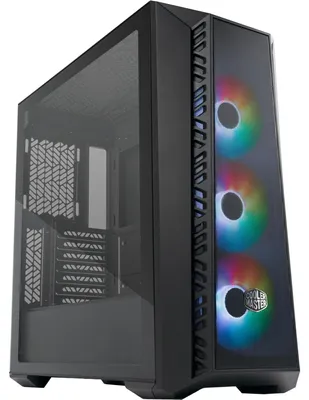 Produktbild von Cooler Master MasterBox 520 Mesh, Midi Tower, PC, Schwarz, ATX, EATX, micro ATX, Mini-ITX, SSI CEB, ABS, Stahl, Gehärtetes Glas, Multi