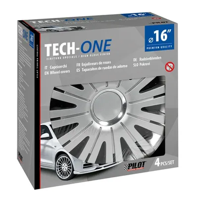 Produktbild von 16" Zoll Radkappen Silber Radzierblenden Radblenden 31558 PILOT