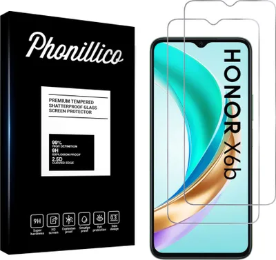 Immagine prodotto di Vetro temperato per Honor X6b [2 pezzi] Pellicola protettiva dello schermo Antigraffio Vetro Resistente Phonillico®