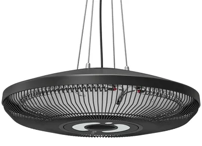 Produktbild von Infrarot Heizstrahler Hängend 2000W Carbonfaser Deckenheizstrahler mit LED-Beleuchtung Touch & Fernbedienung 2 Heizstufe