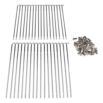 Image de Jeu de rayons (36 rayons + écrous) 181x3,2mm 90° CHROME pour Zündapp C GTS CS Super Sport 50 Type 441 448 517 529