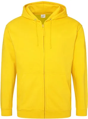 Produktbild von Just Hoods JH050 | Herren Kapuzenpulli mit Reisverschluss / Zoodie - Farbe: Sun Yellow - Größe: XL