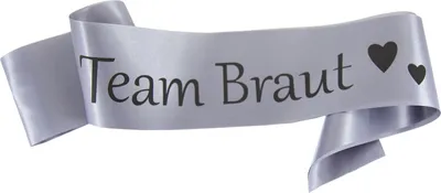 Produktbild von Oblique Unique Schärpe Team Braut JGA Junggesellinnenabschied Hen Party Hochzeit grau