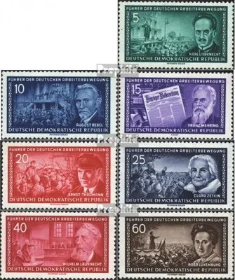 Produktbild von Briefmarken DDR 1955 Mi 472-478 (kompl.Ausg.) Bedarfsstempel gestempelt Führer der dt. Arbeiterbewegung