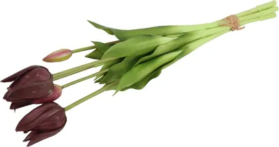 Produktbild von Countryfield Kunstlicher Tulpenstraus - 5x Stuck - lila - 45 cm
