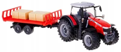 Obrázok produktu pre Poľnohospodársky traktor Fergusson 8740S s prívesom Bburago